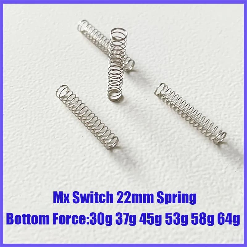 22mm Tastiera meccanica Mx Interruttore a molla Singolo stadio Lineare Tattile Clicky Gaming 30/37/45/58g Gateron Outemu Asse Primavera