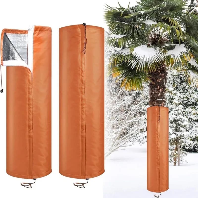 Nuova protezione per radici di palma: copertura invernale antigelo per piantine di piante, fascia protettiva resistente al freddo con coulisse