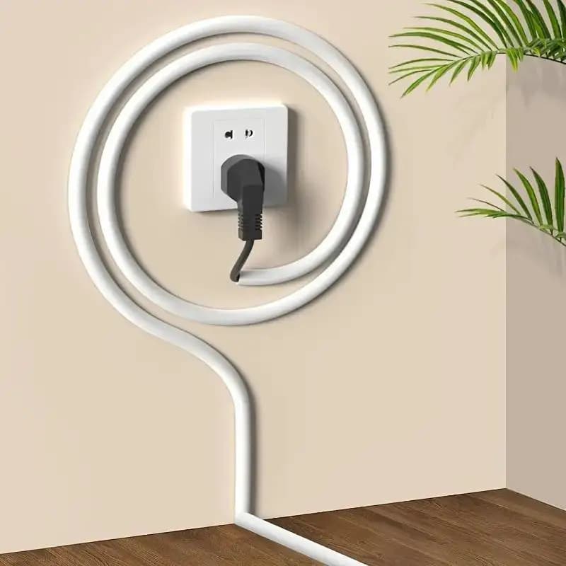Self Adhesive PVC Wire Concealing Strip Invisible Floor Cord Cover Wire Resists Compression Protects Indoor Extension Cables
