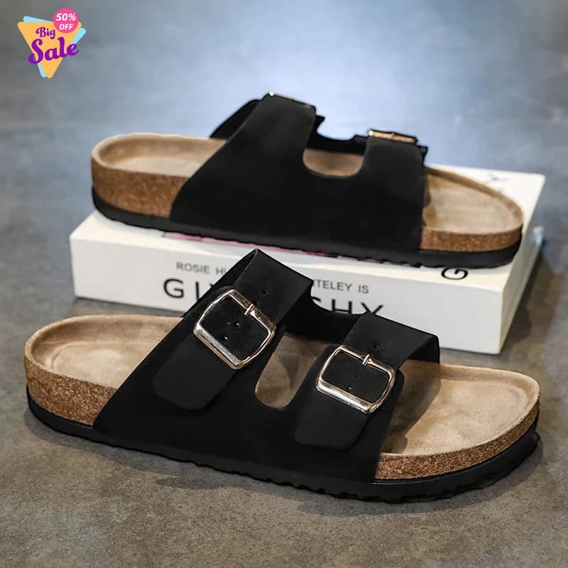 2026Classic Cork Clogs Slippers Women Men Soft Footbed Suede Sandals With Arch Support Trendy Beach Slides Home Men Mules