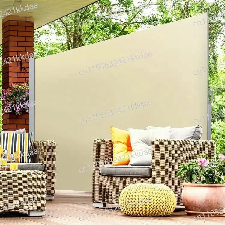 Tenda Parasole Impermeabile, Schermo Antivento, Divisorio per la Privacy, Tenda Laterale Pieghevole da Giardino, Tenda Laterale Retrattile Personalizzata per Patio