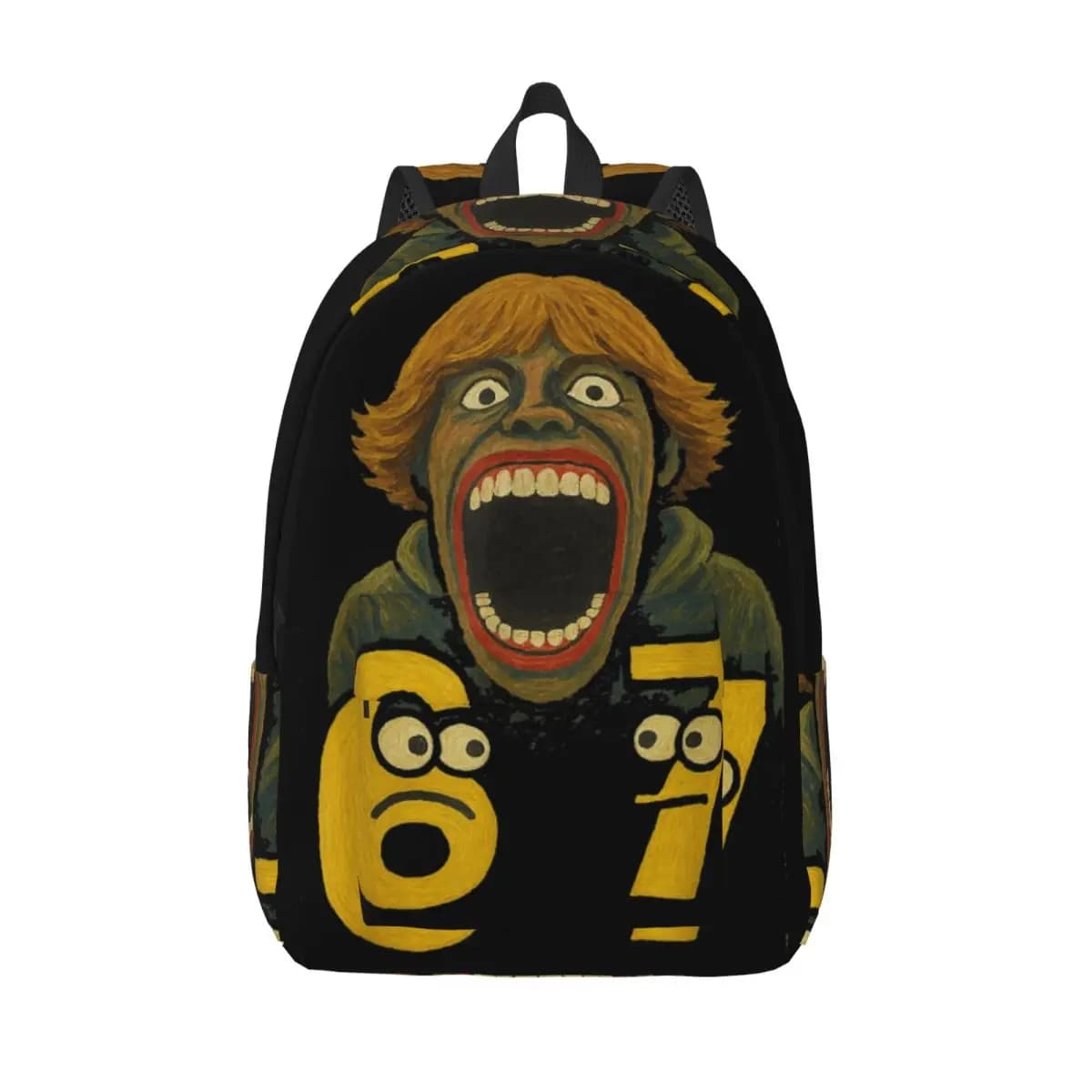 67 Six Seven 6 7 Meme Design Zaino divertente Zaino per studenti delle scuole medie e superiori Zaino per adolescenti in tela con tasca