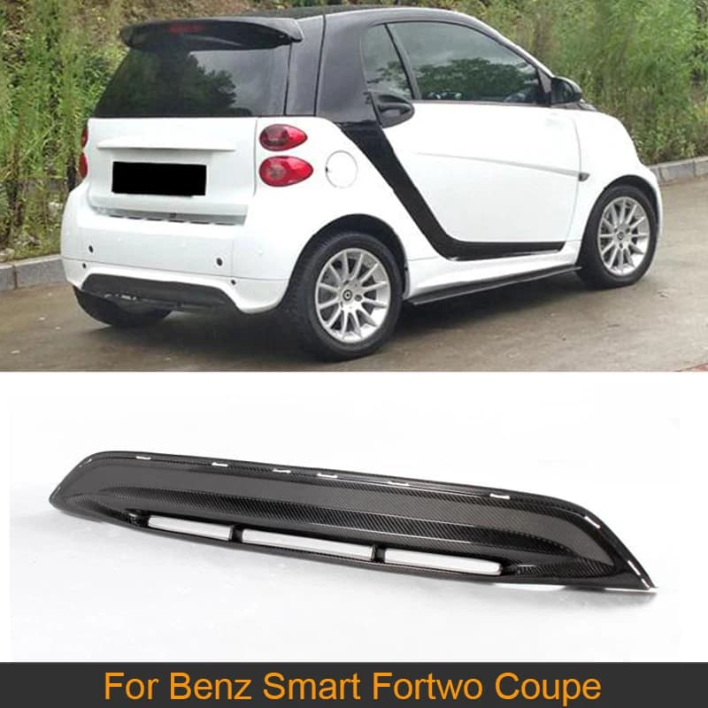 Auto Paraurti Posteriore Diffusore Lip Spoiler per Mercedes Benz Smart Fortwo Coupe 2010-2013 Convertibile Diffusore Posteriore Labbro In Fibra di Carbonio