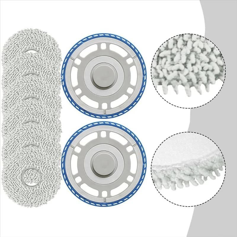 B64B-Kit di accessori per aspirapolvere robot: cuscinetti di ricambio per scheda telaio in tessuto per mop per Ecovacs T30 OMNI