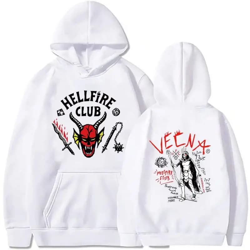 Abbigliamento sportivo casual autunno e inverno Hellfire Club, felpe con cappuccio da uomo e da donna, abbigliamento sportivo stampato in puro cotone a maniche lunghe