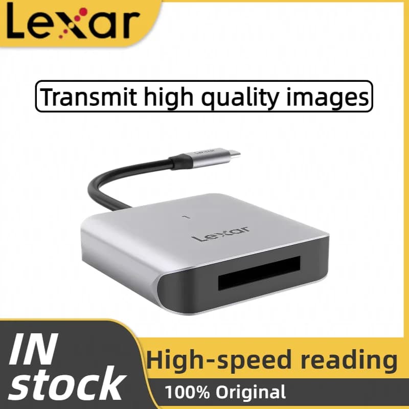 Original Lexar 510U CFexpress Type B Card Reader Memory Card Reader CFE Card Reader USB 3.2 Gen 2 Type C Interface 8K 10Gbps