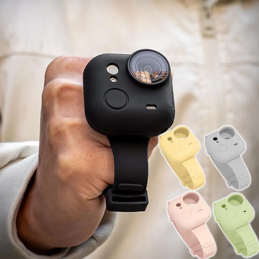 Cinturino da Polso Protettivo in Silicone per Insta360 GO Ultra, Custodia Antiurto e Supporto Sicuro per GO Ultra