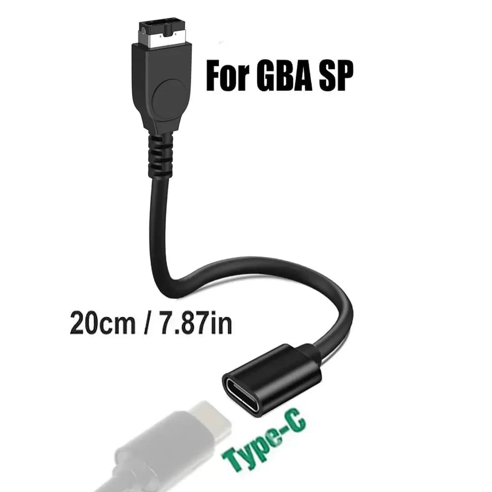 USB-C for Gameboy Advance SP Charger, USB Type-C Adapter for Nintendo DS and Game Boy Advance GBA SP Charging Cable