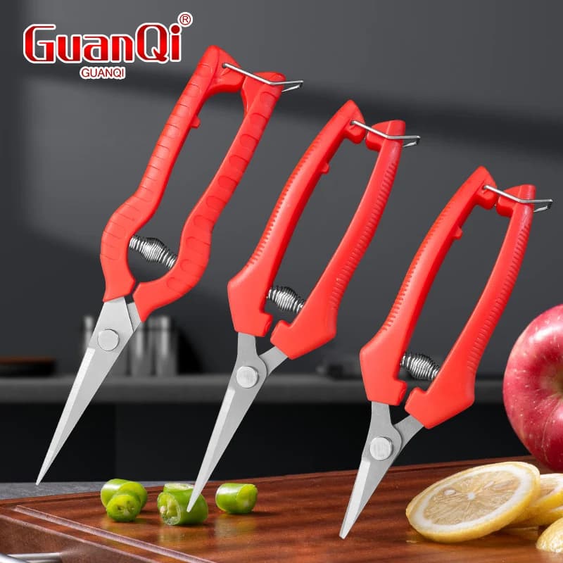 Sharp blade pruning shears with one hand Copper Grass Garden Fruit Tree Cutting scissors Sliding knife Cutting knife Cutting knife Tools