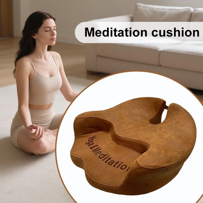 Comfortable Meditation Cushion Car Seat Adults-Premium Yoga Seat Ergonomics Yoga Support Cushion Portable Floor Yoga Accessory