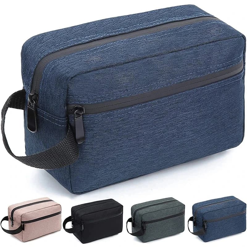 Borsa da Toilette da Viaggio, Beauty Case Impermeabile per Uomo e Donna, Organizer per Cosmetici e Articoli da Toilette