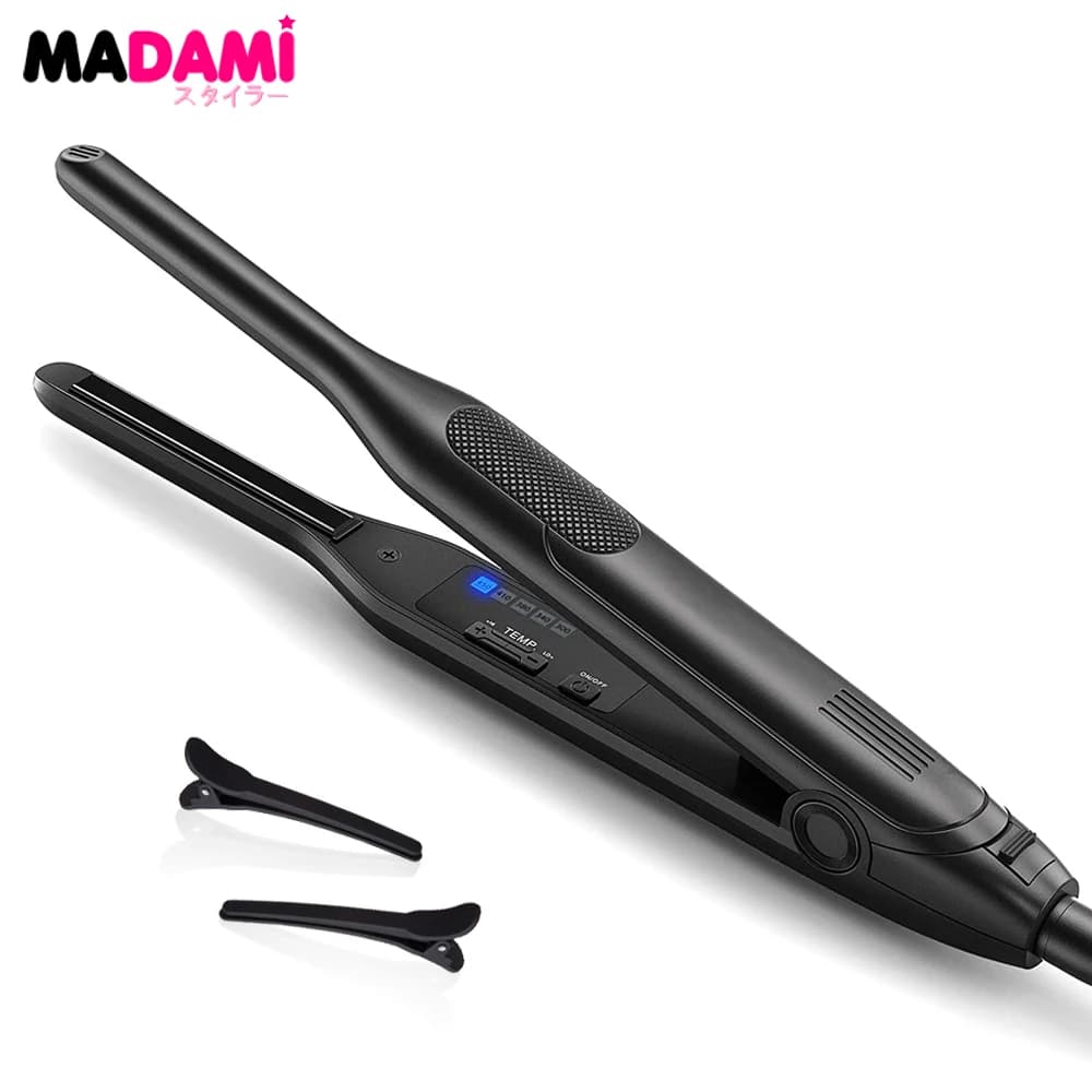 Professional ceramic cladding plate thinner pencil iron for short hair Styler for men's beard