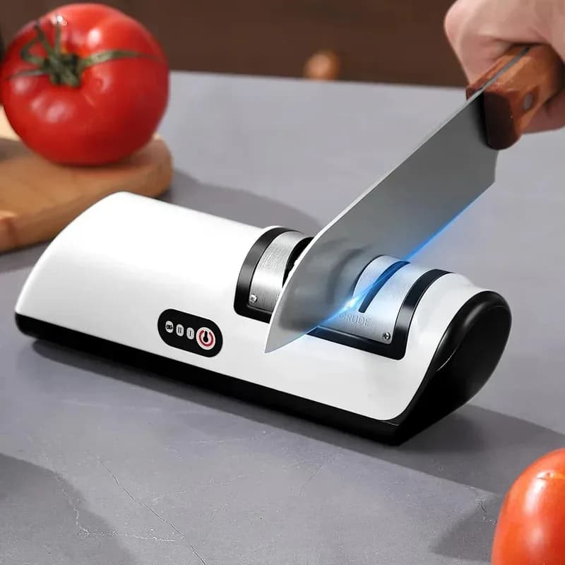 Affilacoltelli elettrico da cucina Multifunzionale automatico professionale 4 marce Affilacoltelli elettrico Accessori da cucina