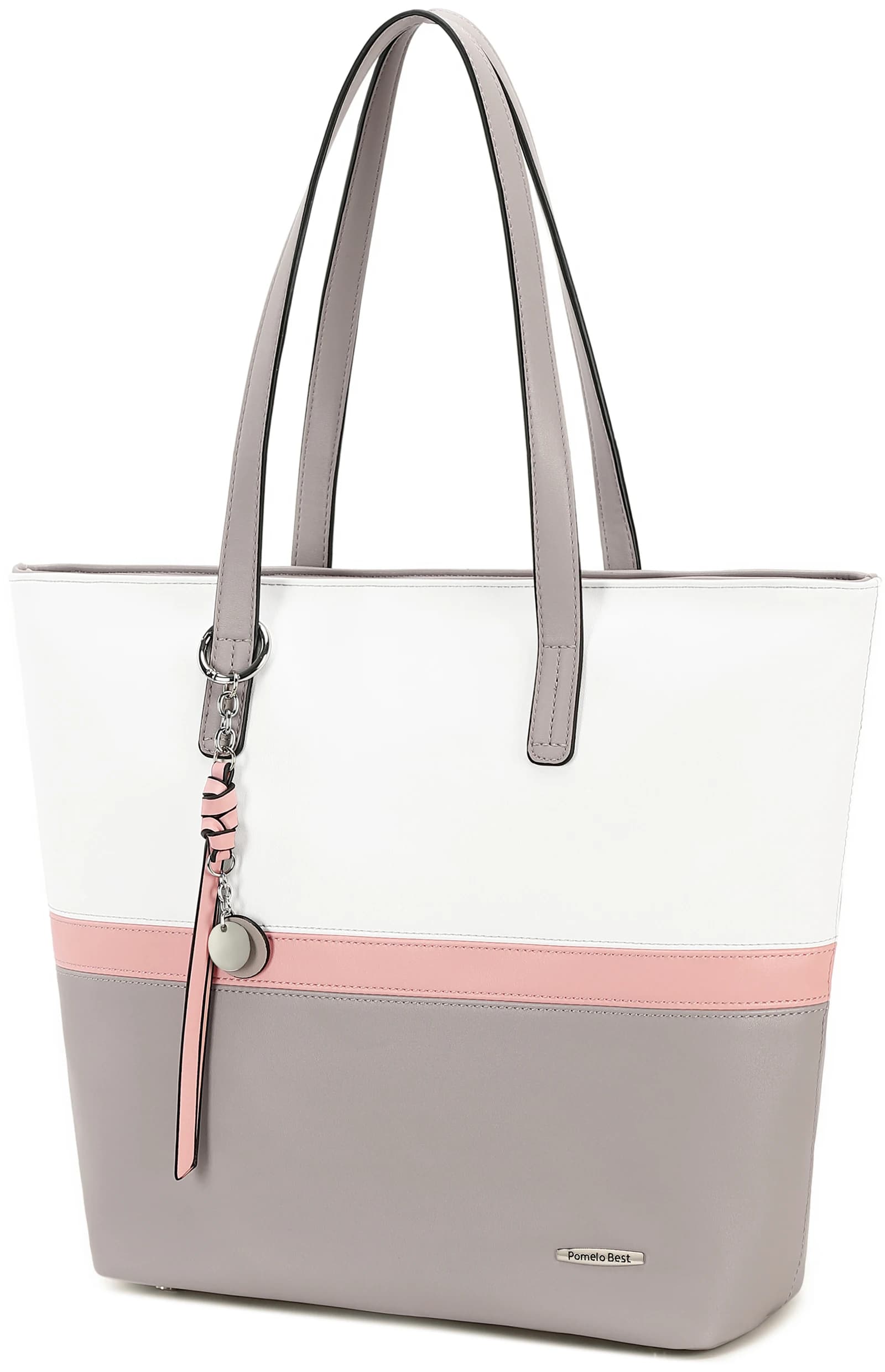 Borsa da donna Shopper da donna Borsa tote grande Borsa a tracolla in pelle PU con ampio scomparto per lo shopping scolastico in ufficio