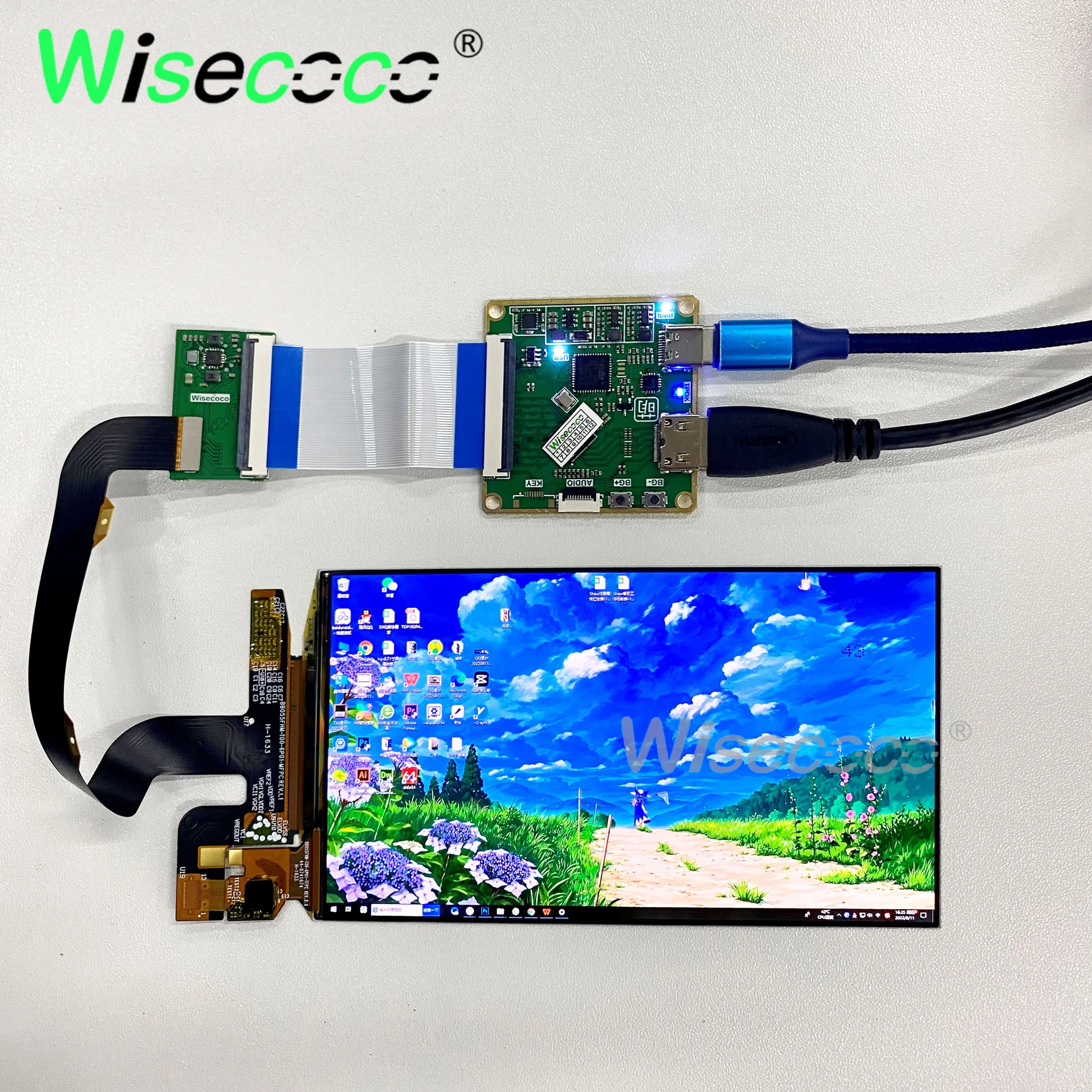 OLED 5.5 pollici 1920x1080 TOUCH SCREEN FHD AMOLED DISPLAY 60Hz USB-C scheda DRIVER RASPBERRY PI WIN 10 11 OLED TOUCH PANEL