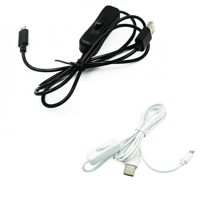 Raspberry pi alimentatore interruttore USB cavo di alimentazione da USB a micro USB con interruttore