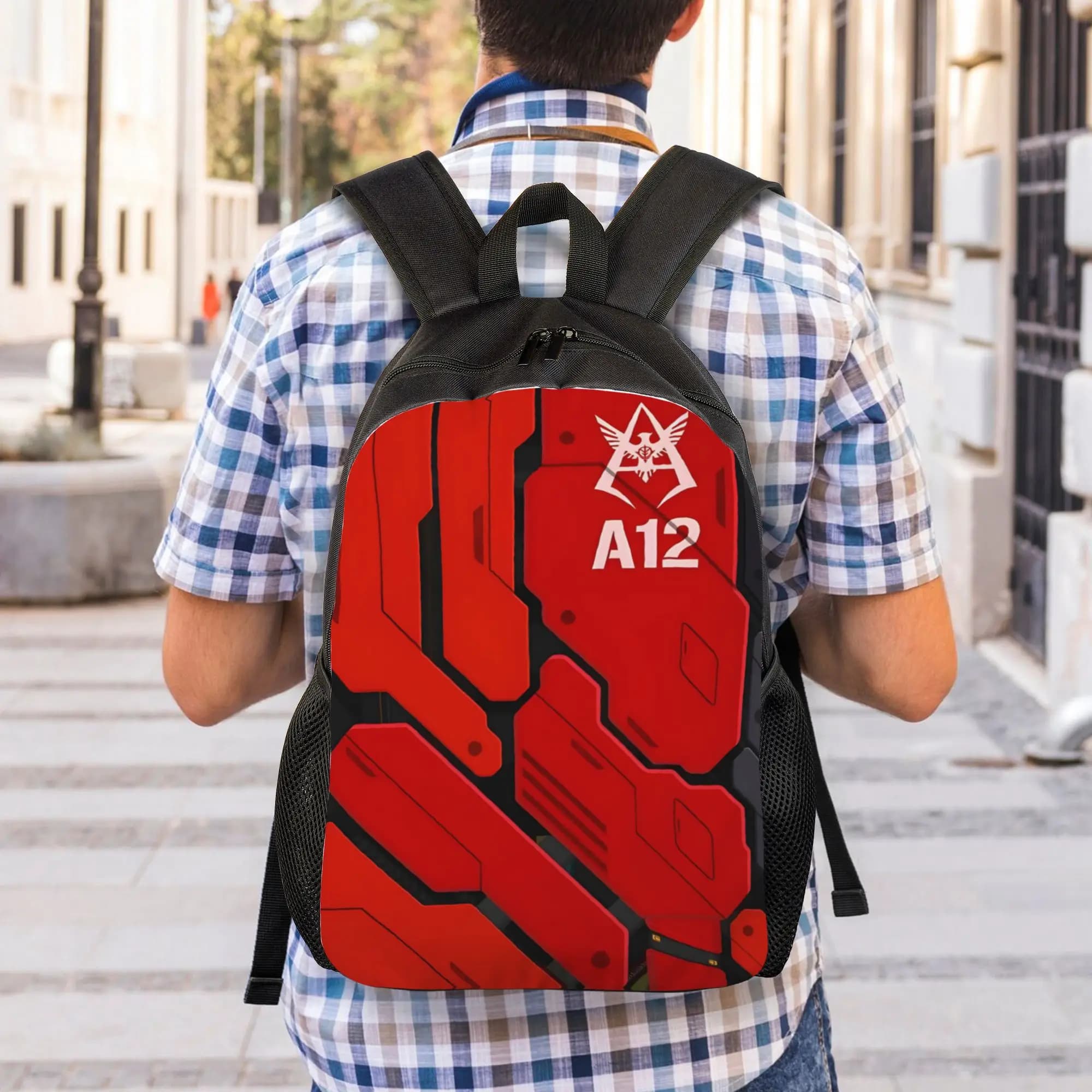 Zaino casual da donna Gundam 27 Knapsack BANDAI per il ritorno a scuola