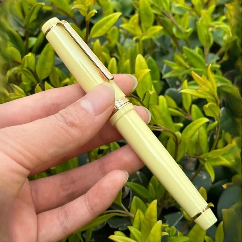 Jinghao Long Knife Fountain Pens Acrylic 0.7mm Pocket Pens for Writing Kawaii Cute Stationery Luxury Gift with Clip Converter