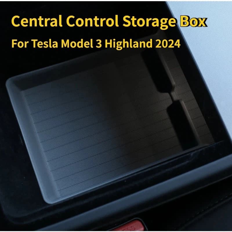 Scatola portaoggetti per console centrale Tesla Model 3+ e bracciolo, versione aggiornata per il nuovo Model 3 Highland 2024 - Accessori auto
