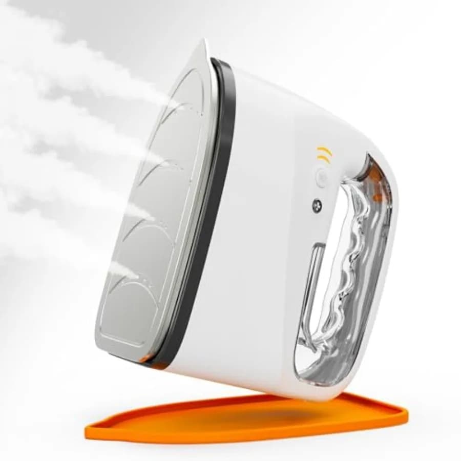 Ferro da Stiro e Vaporizzatore 2-in-1 per Vestiti, Vapore Potente 0,78oz/min, Silenzioso 35dB, Riscaldamento in 30s, Piastra in Ceramica 280 ° F 360 ° Rot