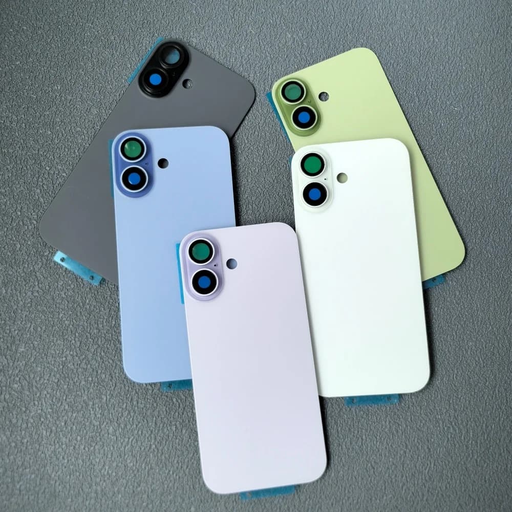 High Quality Rear Glass Case With Magnetic For Apple iPhone 17 + Camera Lens Replacement Repair Back Door Housing Battery Cover