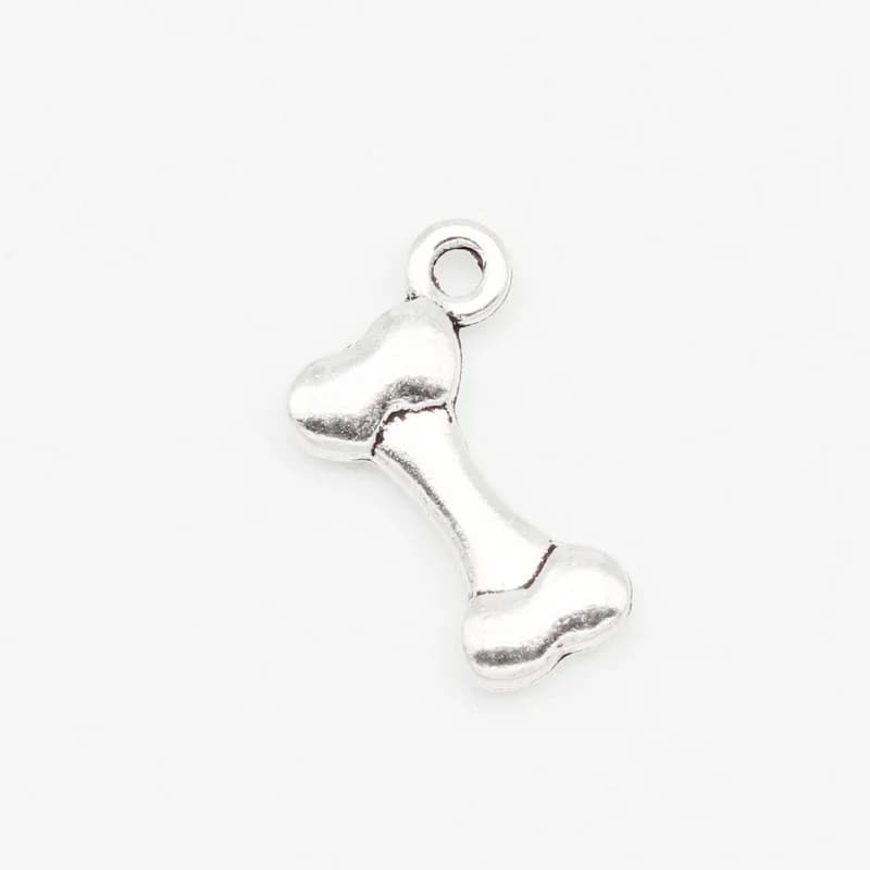 Hot sale 20 pieces of dog bone with hanging hole, bracelet with pendants, DIY jewelry, necklace accessories