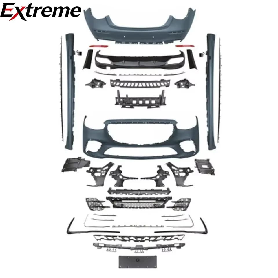 S450 Style Car Parts Auto Front Bumper Rear Diffuser Body Kit for BENZ W223 2021-2023