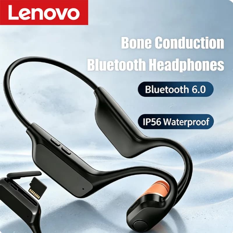 Open-Ear Bone Conduction Bluetooth Headphones with Extra-Long Battery Life Perfect for Running, Cycling Swimming Sports