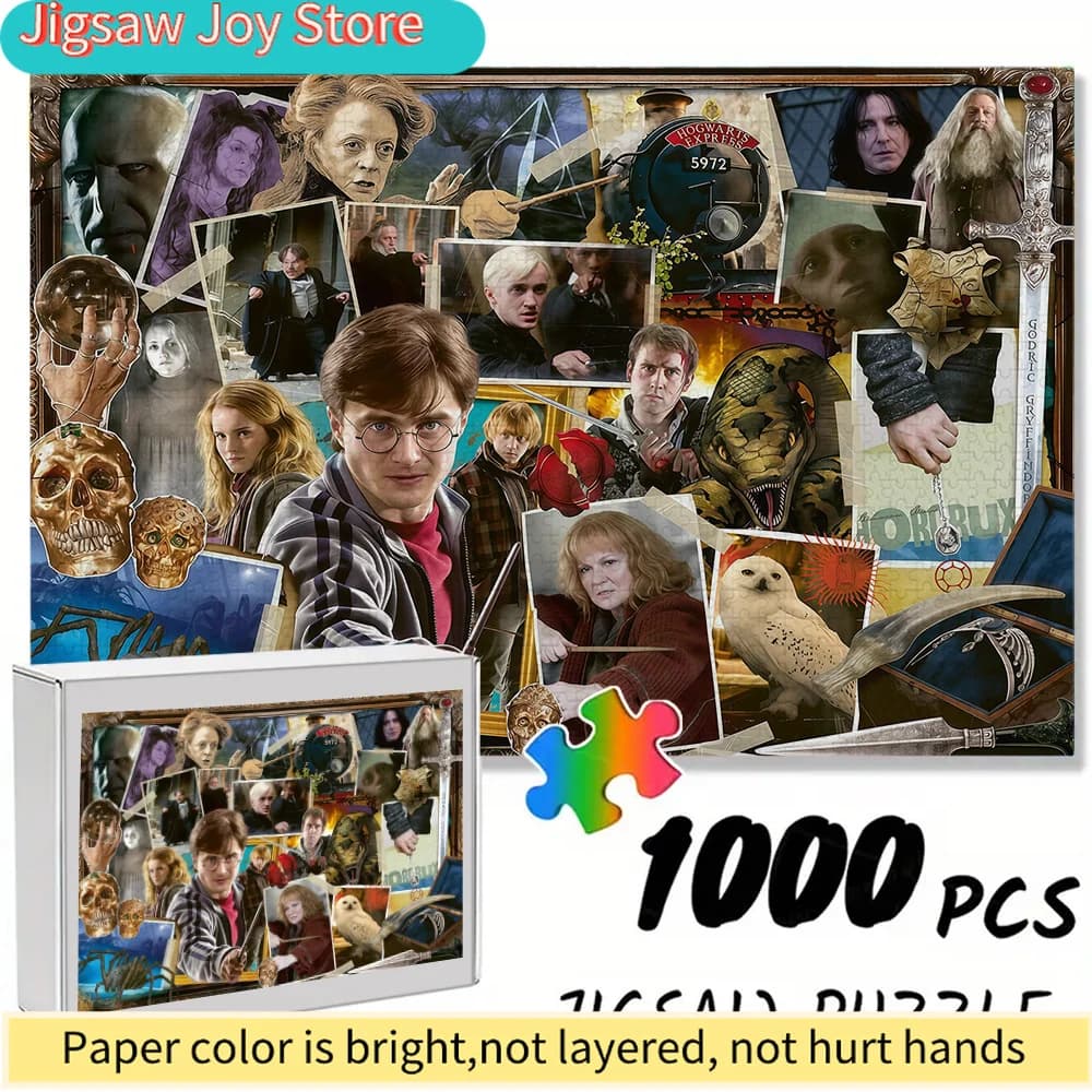 Puzzle WB Harry Potter adatto per adulti e famiglie - Rompicapo rinforzato con i personaggi iconici di Harry Potter, Durevole