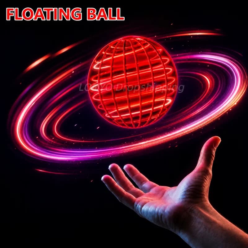 Top Smart Induction Rechargeable Flying Ball Boomerang UFO Hover Magic Toy LED Light RC Helicopter Drone for Kids Christmas Gift