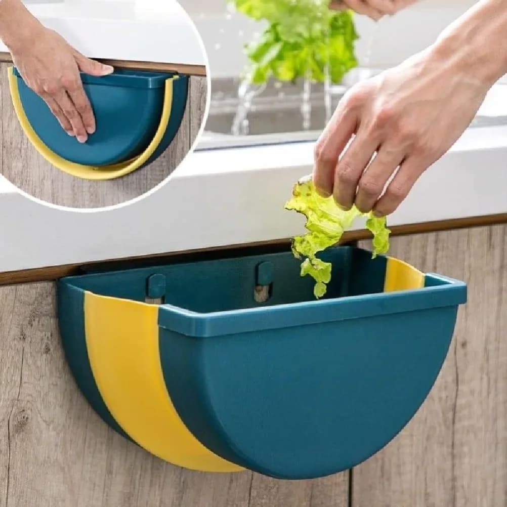 grande plegabile portatile appeso pattumiera cucina per uso domestico contenitori portaoggetti montati a parete cestino per ufficio scatola montata su camion