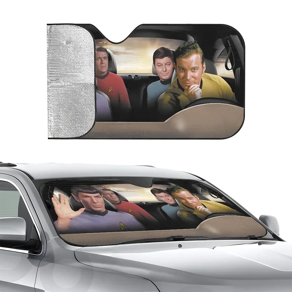 S-Star Trek Movie Parasole per auto Isolamento a tre strati Parabrezza anteriore per auto Parasole Ventosa Blocchi Raggi UV Sole