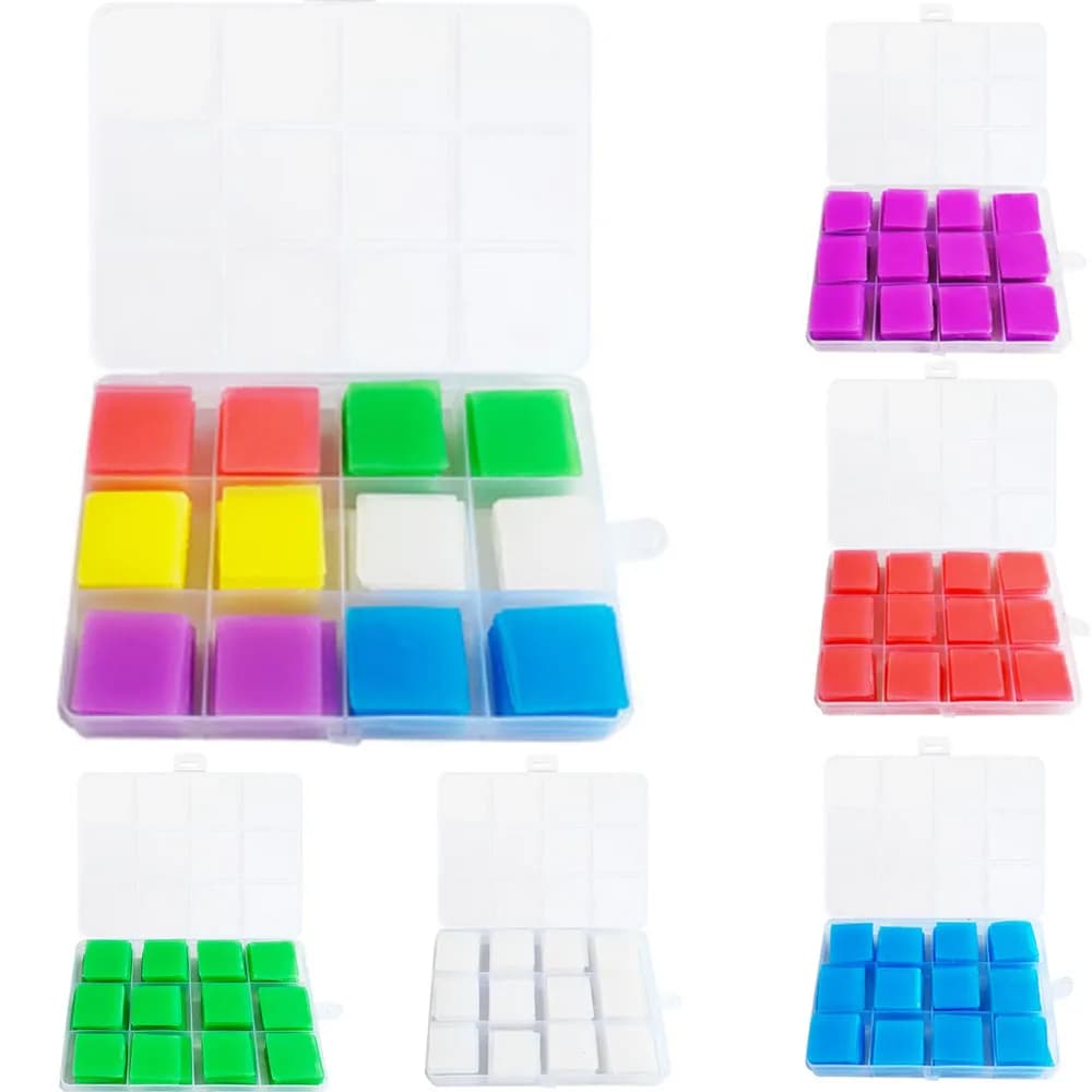 96 pz 2.5*2.5 CM FAI DA TE Pittura Diamante Cera Con Scatola di Immagazzinaggio Colla Da Ricamo Punto Croce Punteggiatura Colla FAI DA TE Pittura Diamante Cera fango