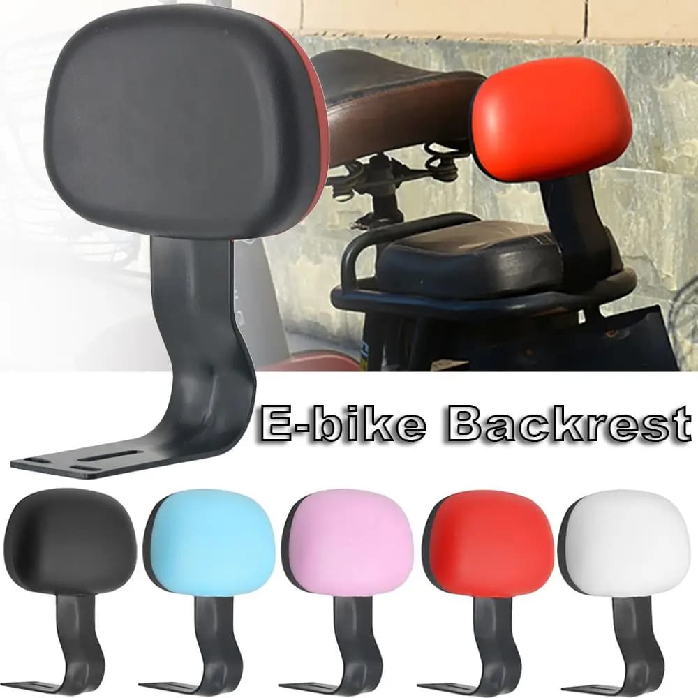 Schienale per bicicletta elettrica Ergonomia E-Bike Back Lazyback Scooter Moto Comodo cuscino morbido per poggiatesta posteriore Durevole