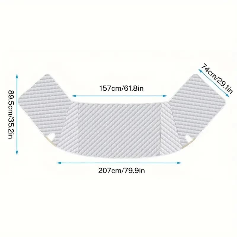 Sunshade Sunscreen RV Windshield RV Snow Shield Durable UV Protection RV Window Accessories in Stock Silver