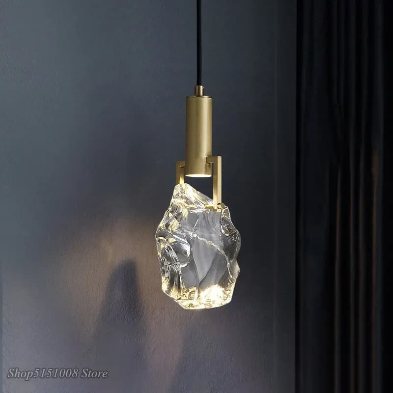 Nuove lampade a sospensione a Led in cristallo Nordic luxury sala da pranzo Bar cucina lampada a sospensione camera da letto lampada da comodino sospensione apparecchio Deco