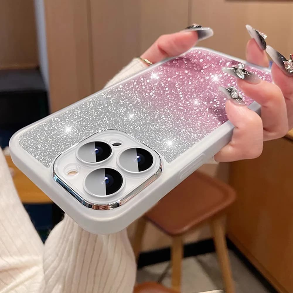 Custodia in silicone glitter per Xiaomi Redmi Note 14 Pro 5G 4G Note 14 Pro + Plus 14C 14T POCO C65 C75 F6 X7 Pro Custodia protettiva per fotocamera