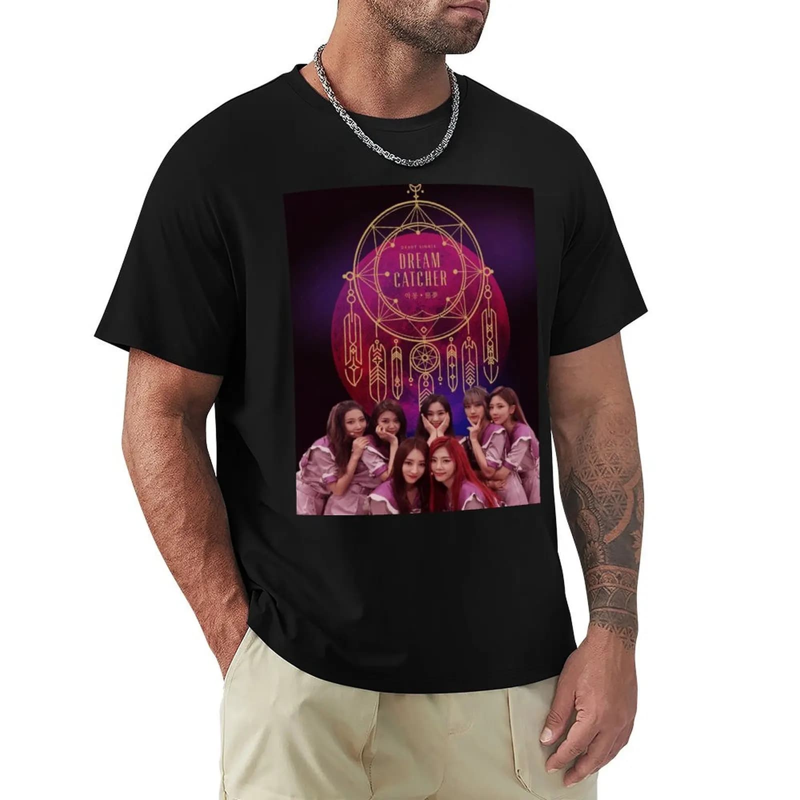 Dreamcatcher kpop girl group T-Shirt Quick Dry Fishing T-Shirt