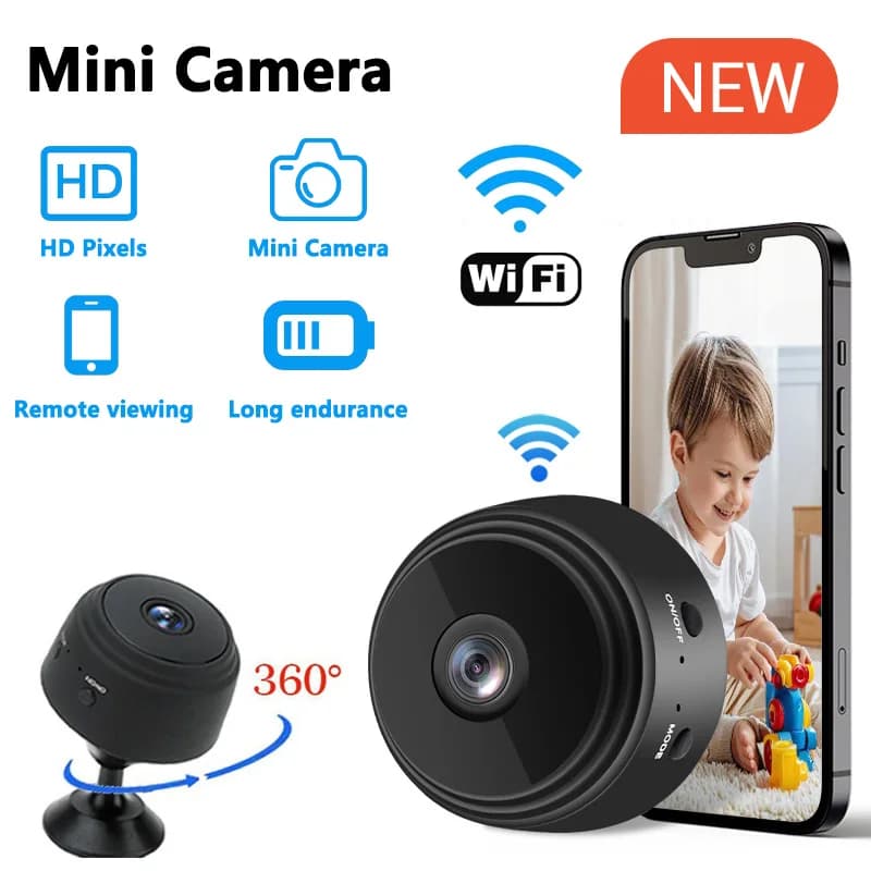 Mini telecamera IP 1080p HD Micro videocamere wireless Versione notturna Video vocale Sorveglianza di sicurezza Telecamere Wifi Smart Home