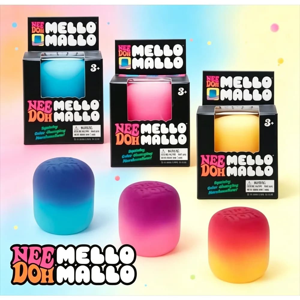 Needoh Light sensitive Color Changing Cotton Candy Slowly Rebound Soft Glutinous Stress Relieving Sensory Toy