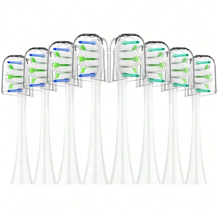 Testine di ricambio per spazzolino Sonicare - Confezione da 16 setole morbide e delicate compatibili con la maggior parte degli spazzolini elettrici Sonicare Click-On