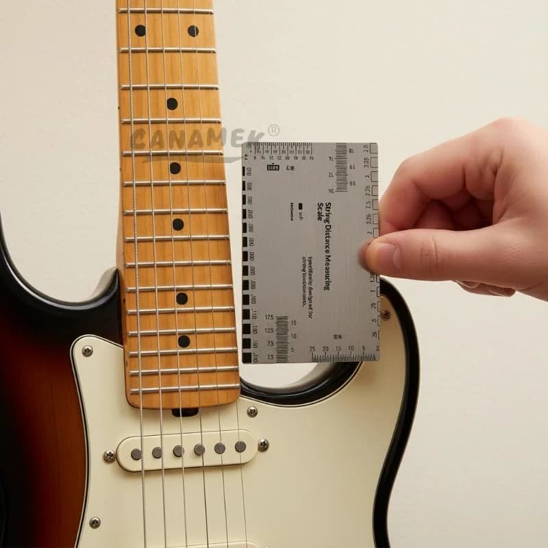 Strumento di Misurazione di Alta Precisione, Righello per Misurare l'Action della Corda, Professionale per Chitarra, Ukulele, Basso, Banjo e Mandolino
