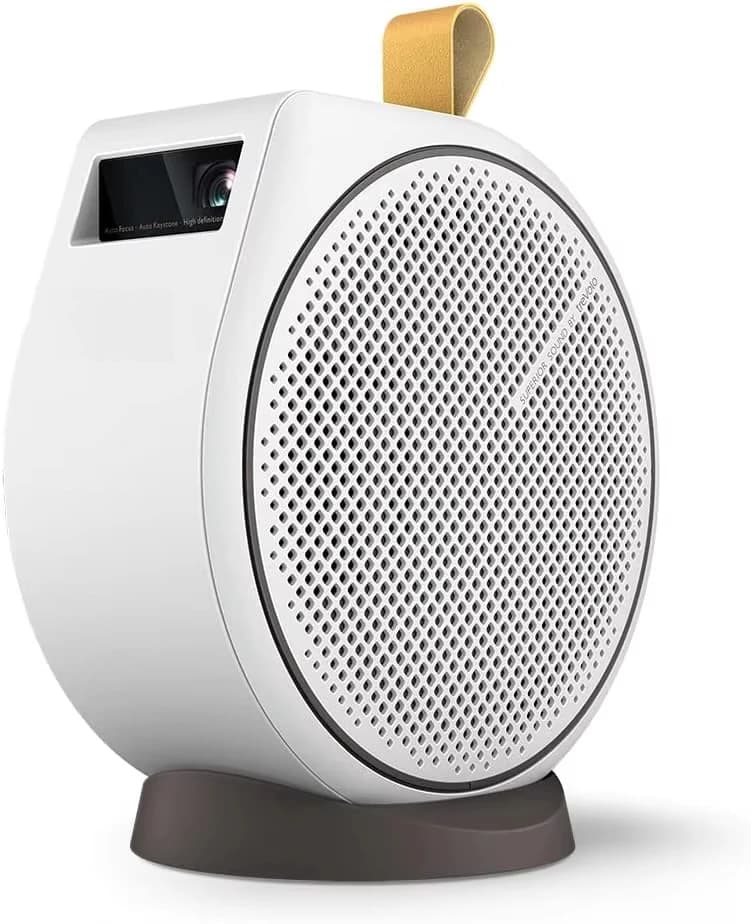 GV30 Mini Video Projector Android 10 1080P Max Resolution 30 ANSI Lumens LED Built-in Speakers Short Throw Portable for