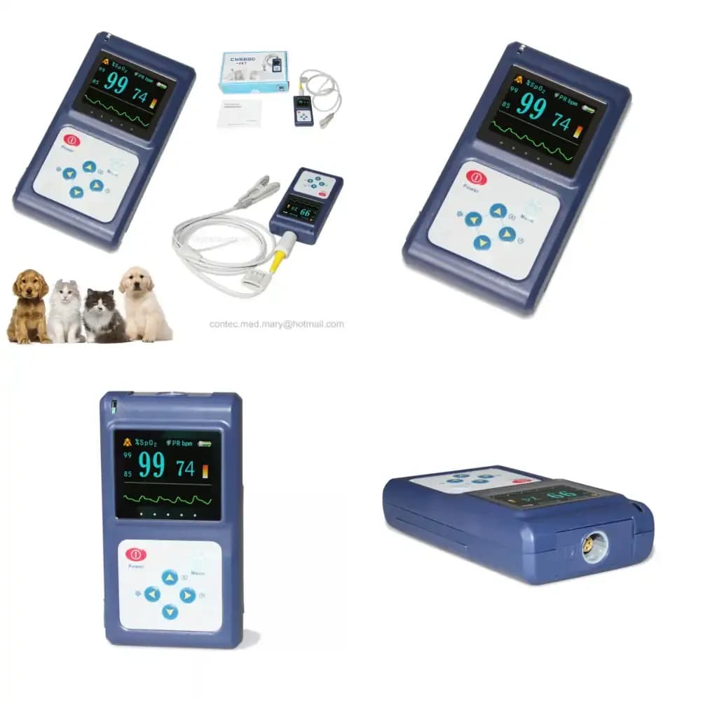 Pulsossimetro Veterinario per Monitoraggio Saturazione e Frequenza Cardiaca SpO2