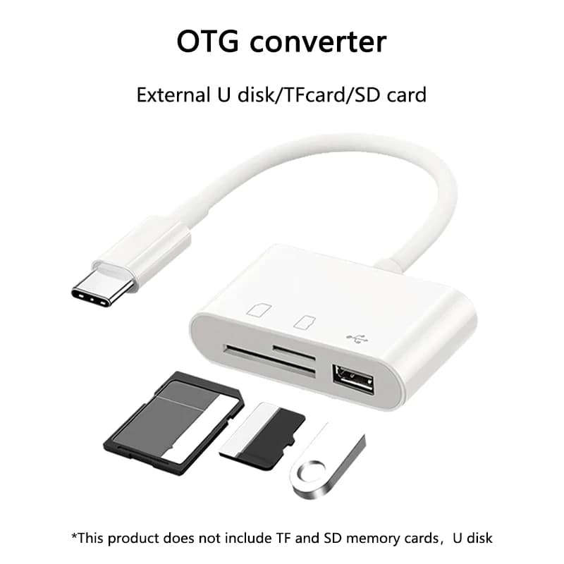 Type c Adapter TF CF sD Memory Card Reader OTG Writer Compact FlashUsB-C for Huawei Macbook samsung Xiaomi cardreader