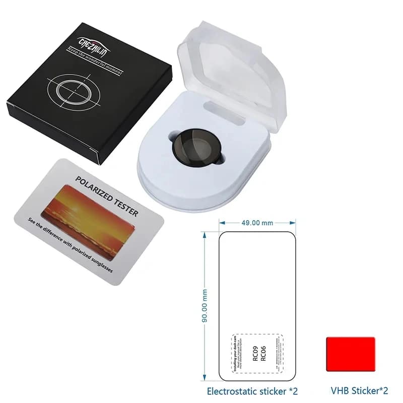 For 70mai new rear camera RC12 CPL filter for static electrical adhesive 70MAI RC12