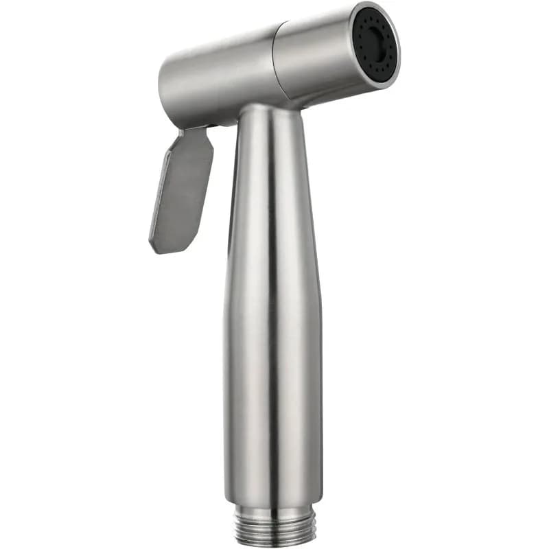 Spruzzatore per WC in Acciaio Inossidabile, Dispositivo Portatile per Pulizia Bagno e Esterni, Pistola Spray Manuale per WC