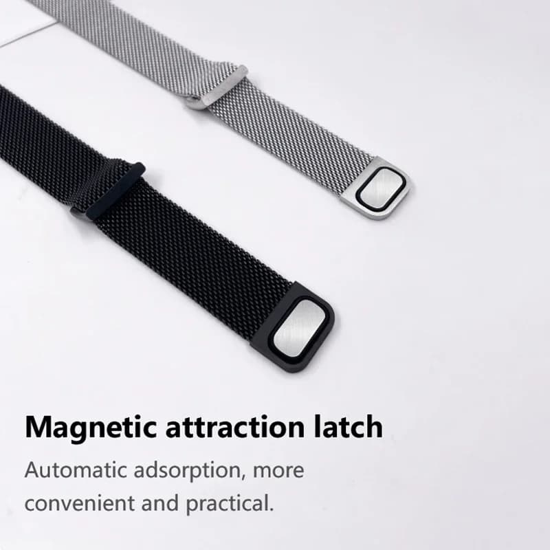 Cinturino in metallo per Xiaomi Mi Band 8 9 10 Bracciale con custodia in TPU Protezione morbida per schermo Cinturino di ricambio con anello magnetico milanese