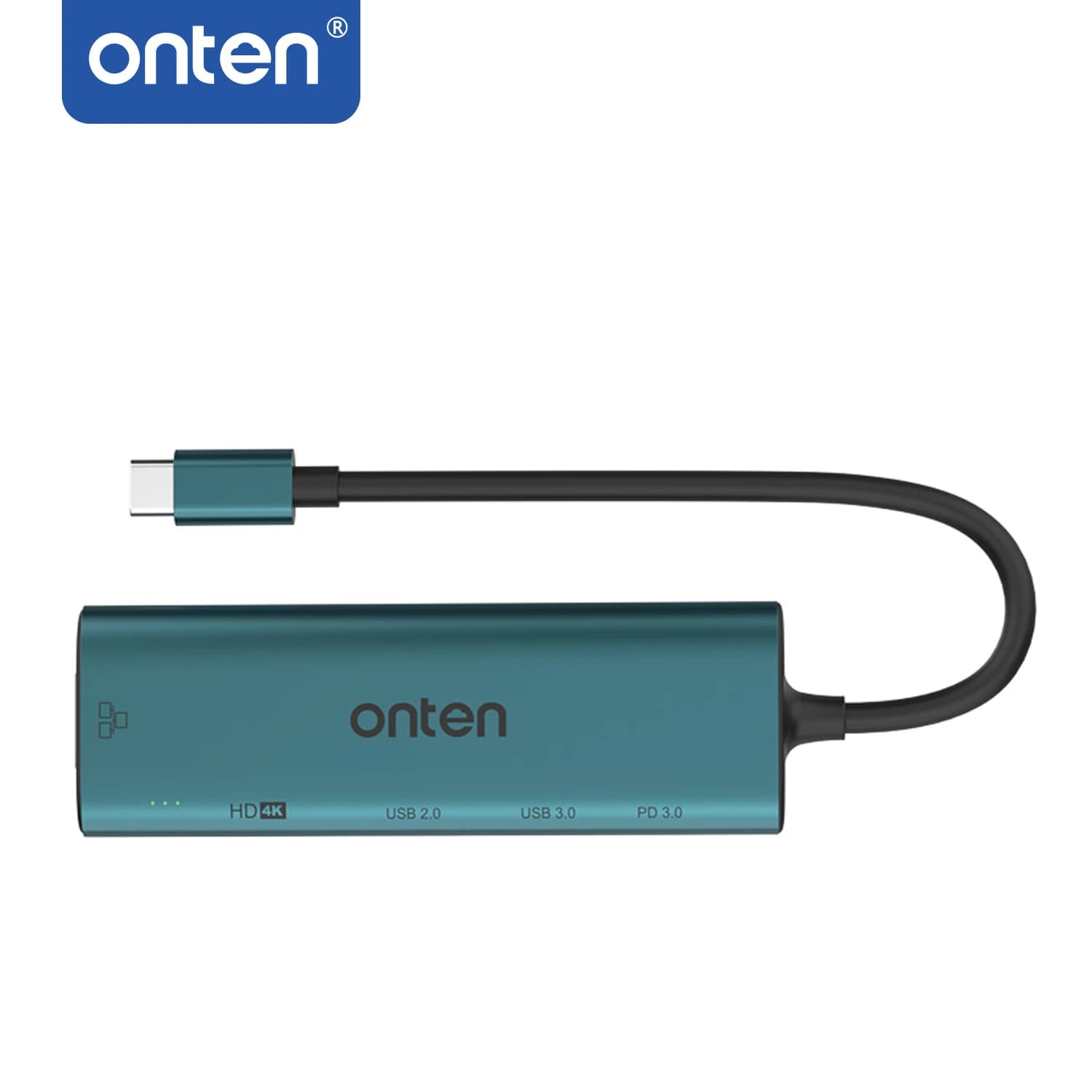 ONTEN Docking Station multifunzione originale UC125 Tpye-C 5-in-1 HDTV RJ45 USB DP 3.0 HUB