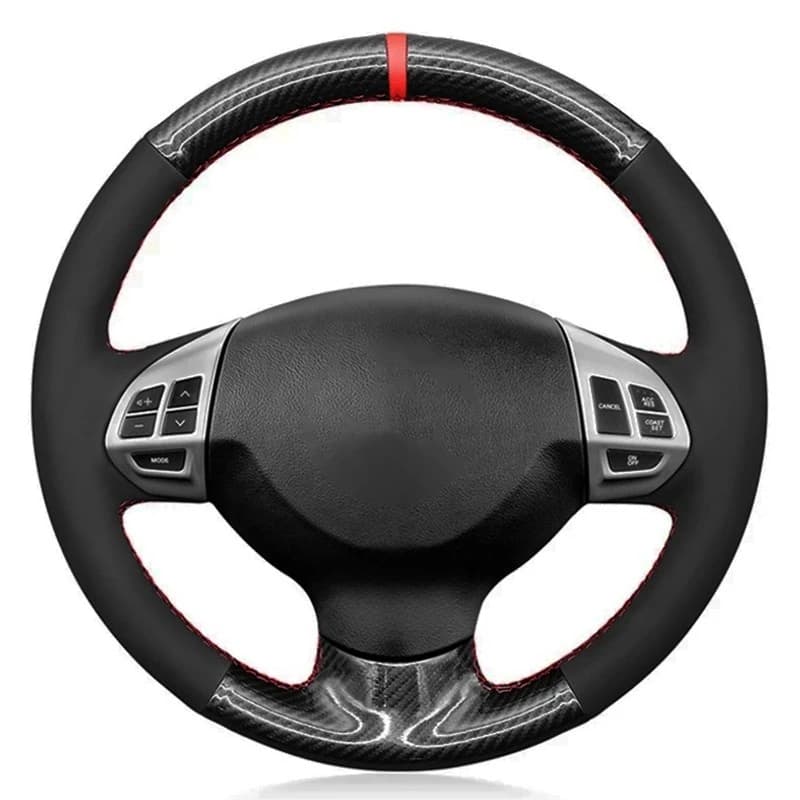 Carbon fiber black suede car cover for Mitsubishi Lancer X 10 2007-2015 Outlander 2006-2013 ASX 2010-2013